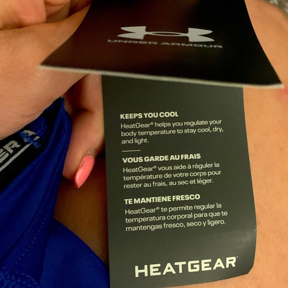 Under Armour Men's Armour HeatGear Compression Long-Sleeve T-Shirt , Royal Blue - Picture 7 of 11